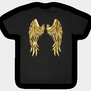 Gold Angel Wings T-Shirt